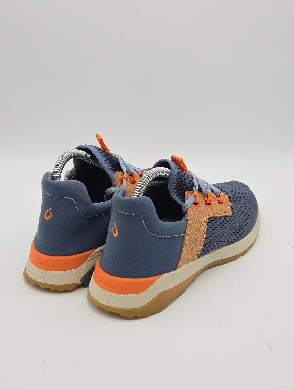OluKai Wailuku Athletic Mesh Sneakers Blue Brown Women's 9.5‎